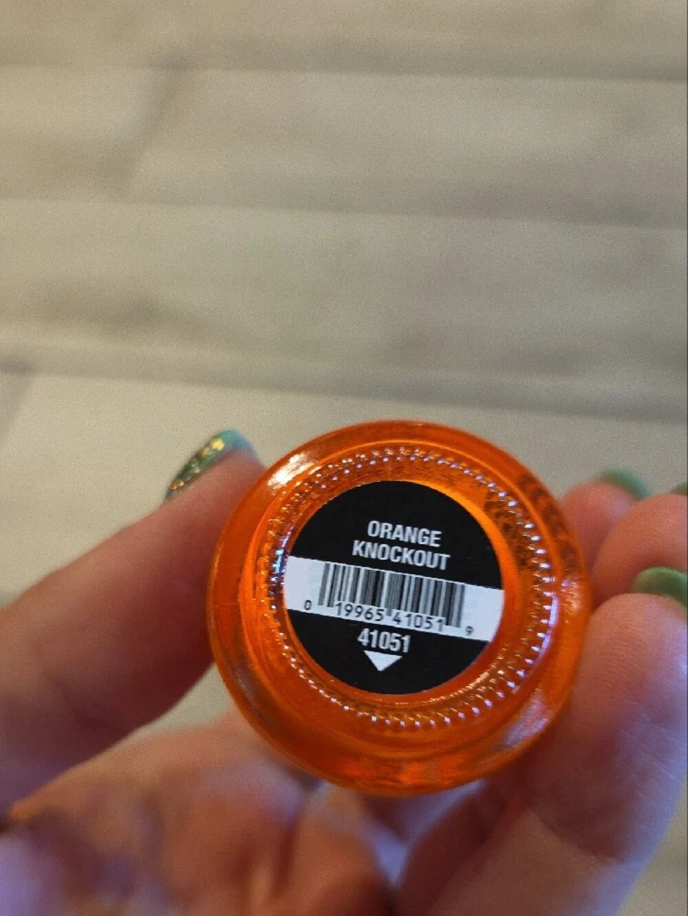 China Glaze Orange Knockout Neon Orange Matte Nail Polish